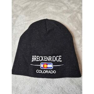 Breckenridge Colorado Beanie Hat Dakota Dan Black Cap One Size